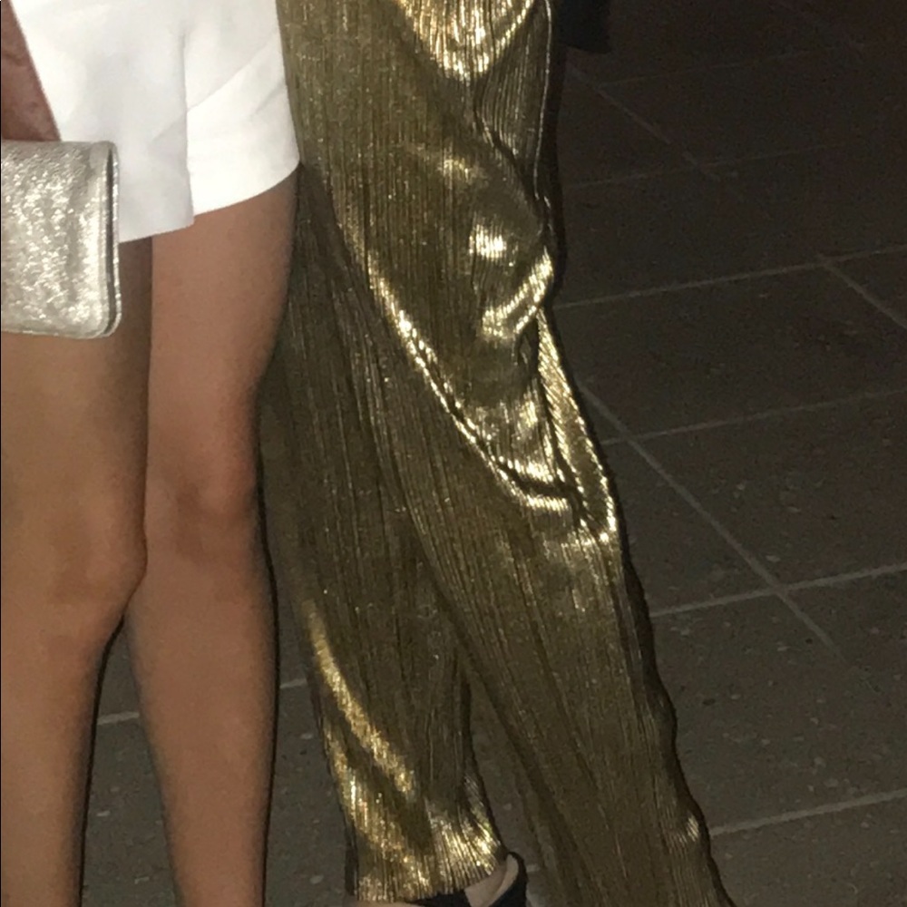 House of Harlow gold pants